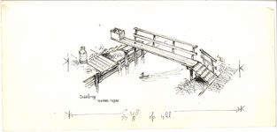 CMO00400-201 Historische afbeelding van een draaibrug bij Den Haal ca. 1900Illustratie bij artikel t Veen vormde ...